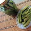 Snack cucumbers with soy sauce and sesame seeds