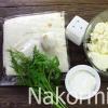 How to make a lavash roll with cottage cheese and herbs according to a step-by-step recipe with photos Lavash with cottage cheese fried in a frying pan