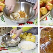 Apples with cottage cheese in the oven